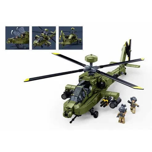 Sluban 1/35 728pc AH-64D Apache