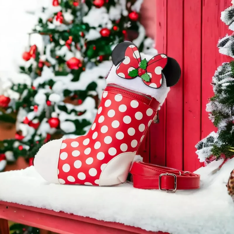 Loungefly Disney Minnie Mouse - Christmas Stocking Crossbody Bag
