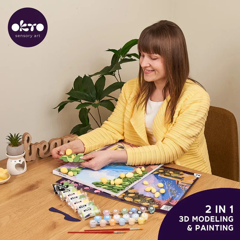 Okto 3D Modeling+Painting Kit 30x40cm - Lemon Weekend