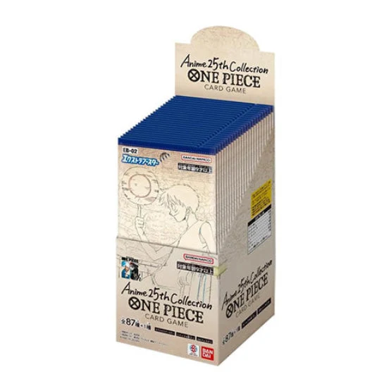 Bandai One Piece TCG Japanese Extra Booster Box Anime 25th Collection EB-02