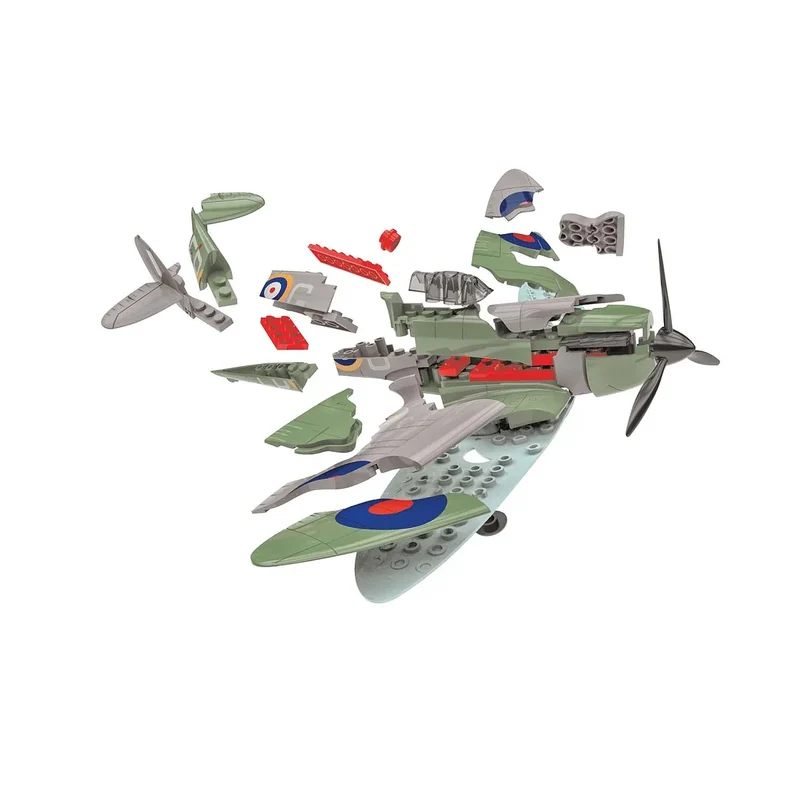 Airfix British D-Day Spitfire Fighter Quickbuild Plastic Model Kit