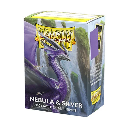 Arcane Tinmen Dragon Shield Standard 100ct Dual Matte Nebula Purple/Silver Sleeves 63x88mm