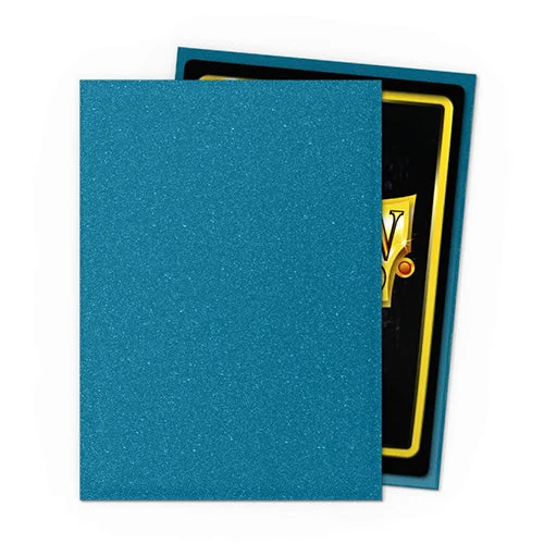 Arcane Tinmen Dragon Shield Standard 100ct Matte Sparkles Amazonite Blue Sleeves 63x88mm