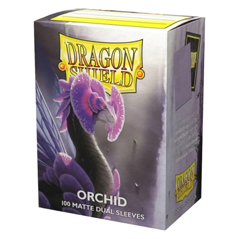 Arcane Tinmen Dragon Shield Standard 100ct Dual Matte Orchid Pastel Purple Sleeves 63x88mm