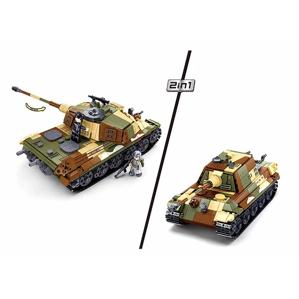 Army Battle of Budapest The King Tiger Heavy Tank 930pcs