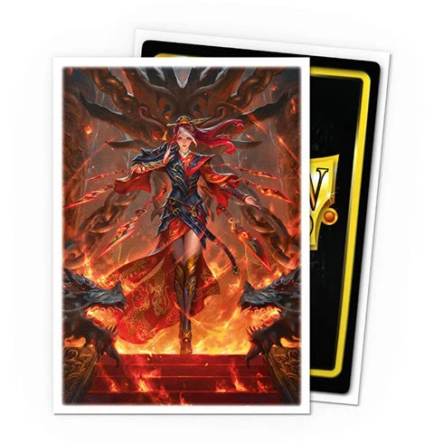 Arcane Tinmen Dragon Shield 100ct Matte Art Flesh and Blood Cindra Dracai of Retribution Sleeves