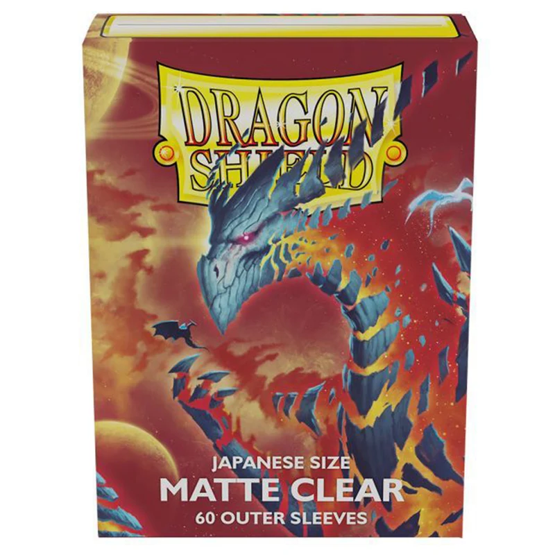Arcane Tinmen Dragon Shield Japanese 60ct Matte Clear Outer Sleeves 59x86mm