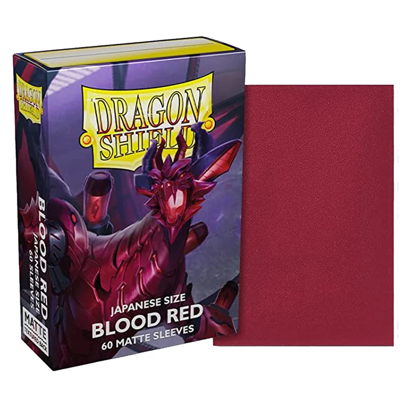 Arcane Tinmen Dragon Shield Japanese 60ct Matte Blood Red Sleeves 59x86mm