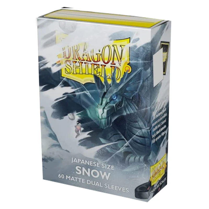 Arcane Tinmen Dragon Shield Japanese 60ct Dual Matte Snow White Sleeves 59x86mm