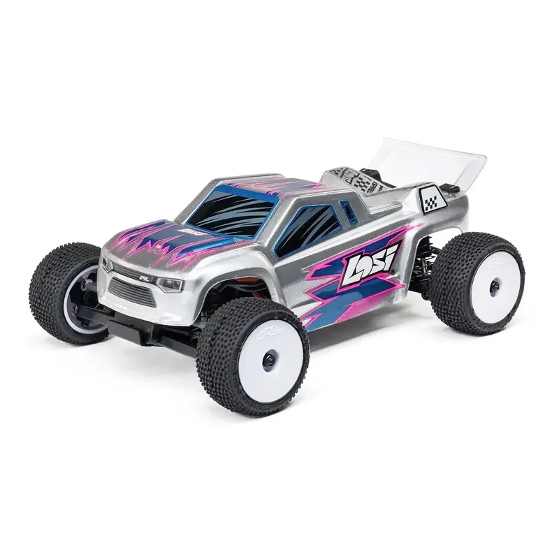 Losi Micro-T RC Stadium Truck Electric 2WD 1/28 Scale RTR - Silver