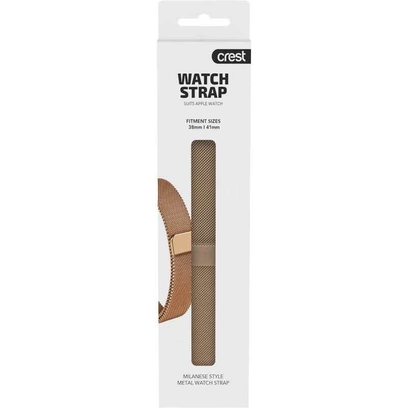Crest Milanese Watch Strap for Apple Watch 38-41mm (Rose Gold)