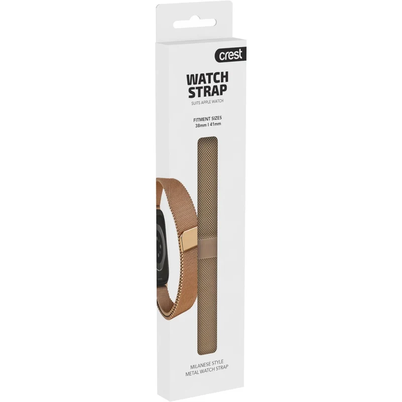 Crest Milanese Watch Strap for Apple Watch 38-41mm (Rose Gold)