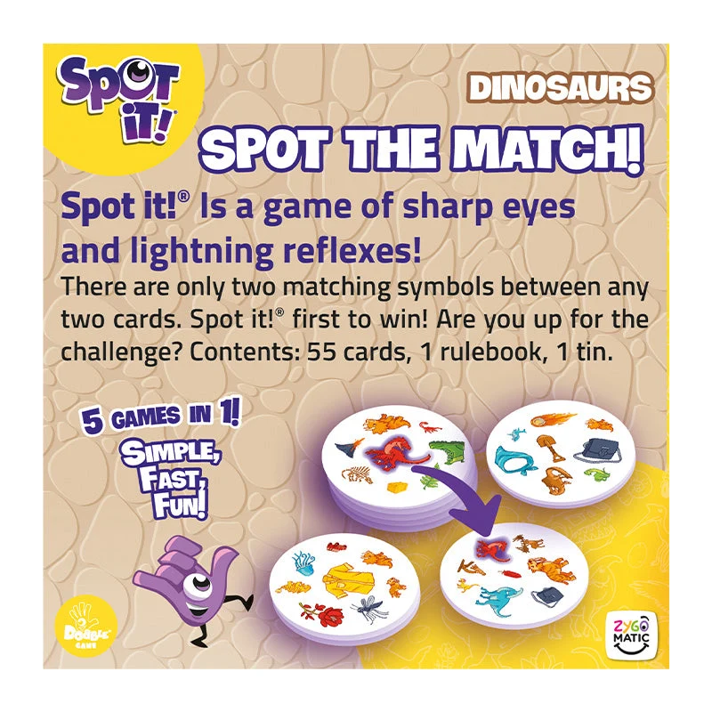 Asmodee Spot It! - Dinosaurs