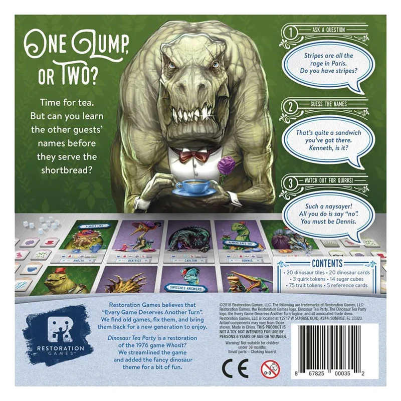 Restoration Games Dinosaur Tea Party