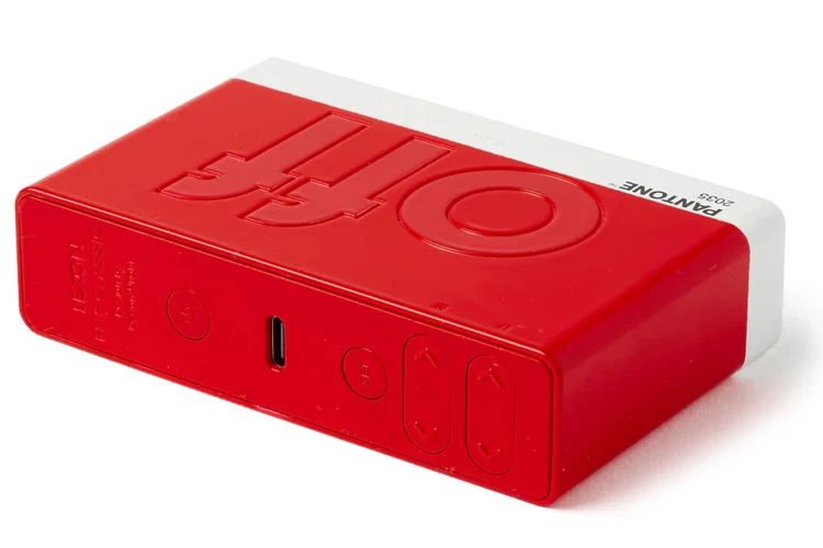 Lexon Flip Classic Reversible Alarm Clock PANTONE (Red)