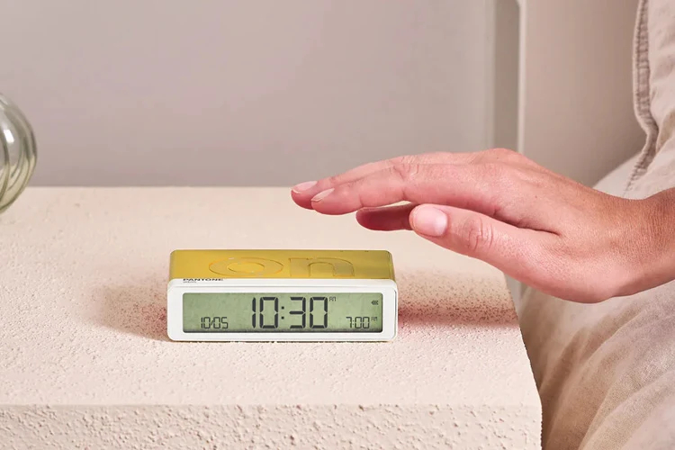 Lexon Flip Classic Reversible Alarm Clock PANTONE (Yellow)