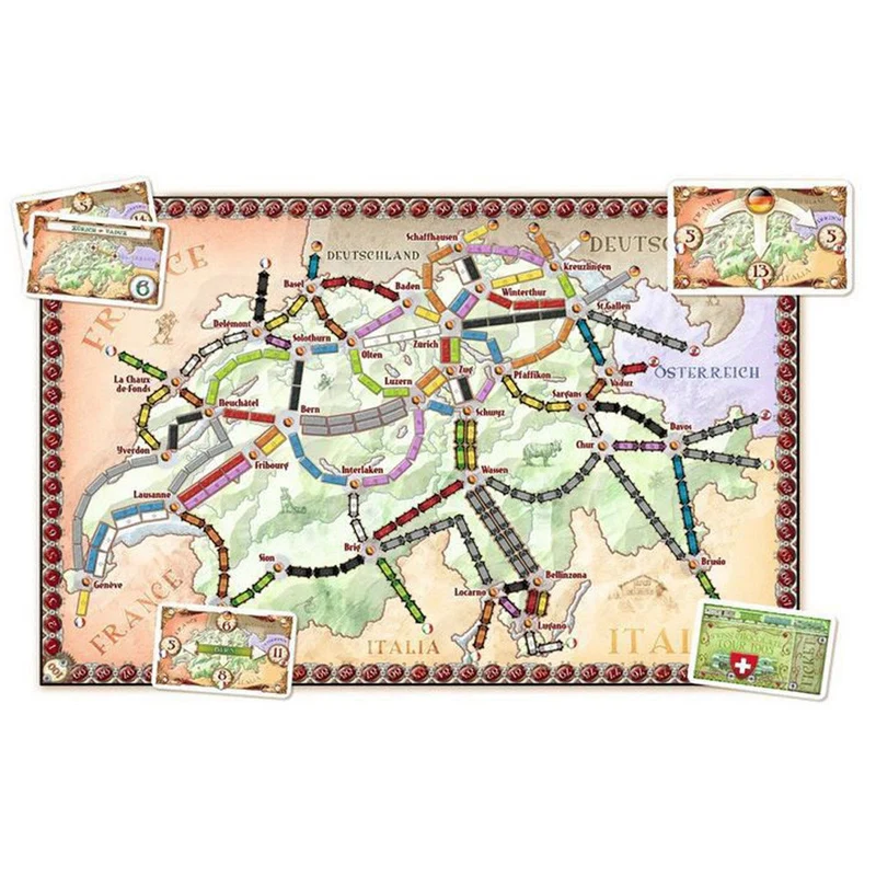 Days Of Wonder Ticket to Ride India & Switzerland Expansion