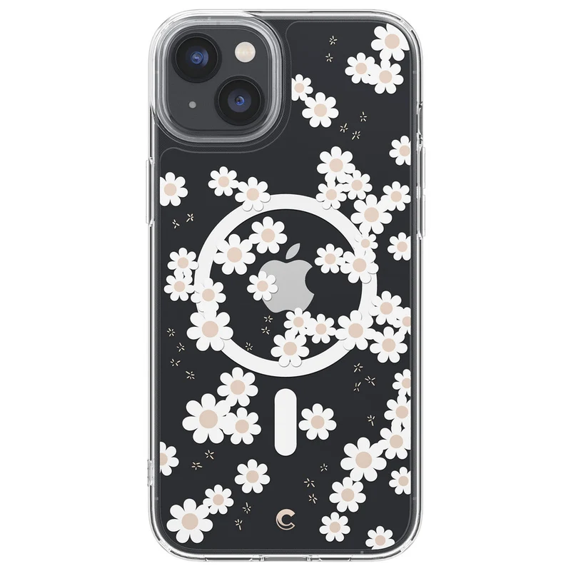 SPIGEN CYRILL Cecile MagSafe Case for iPhone 14 Plus (White Daisy)