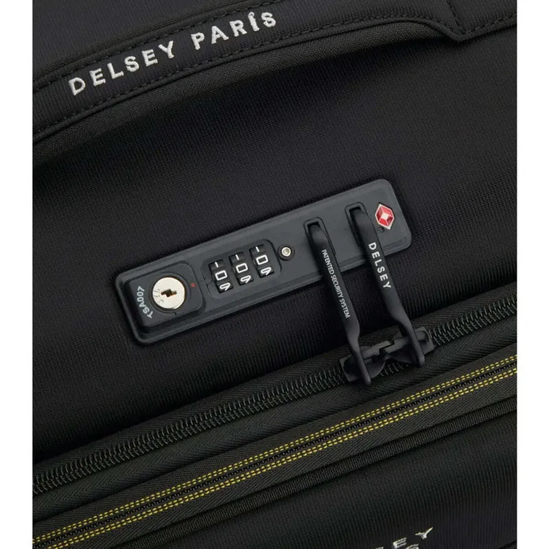 Delsey Brochant 3 - 55 cm 4-Wheel Expandable Carry-on Suitcase - Deep Black