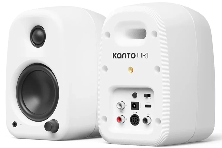 Kanto UKI 100W Desktop Speakers with Bluetooth (Matte White)