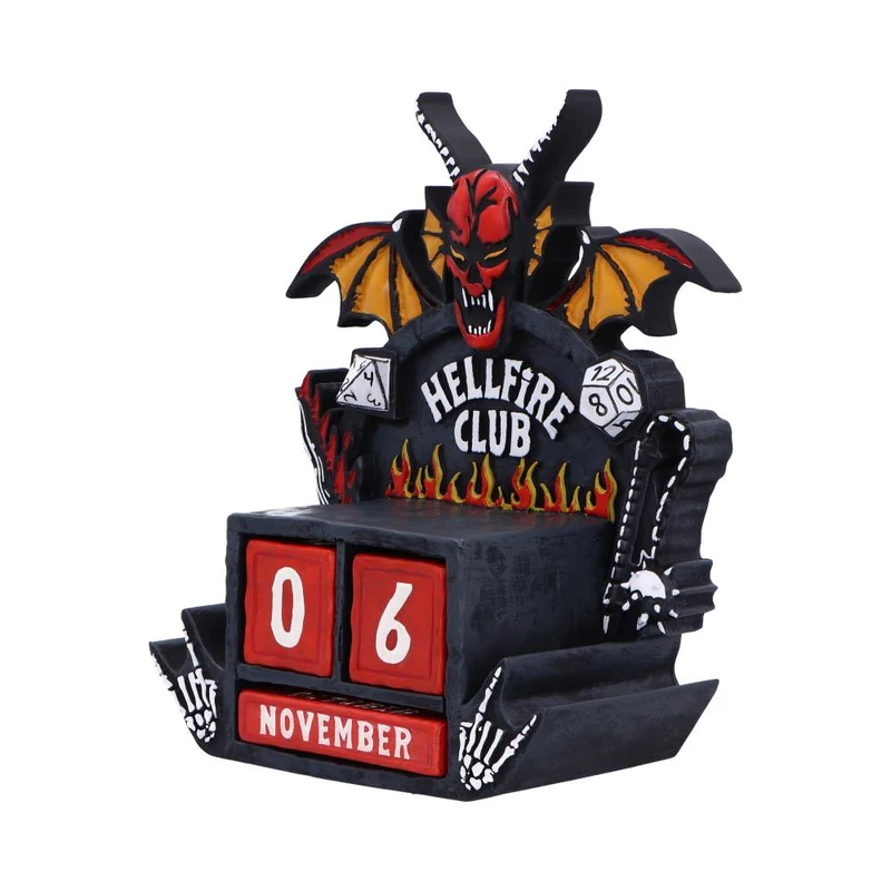 Nemesis Now Stranger Things Hellfire Club Perpetual Calendar