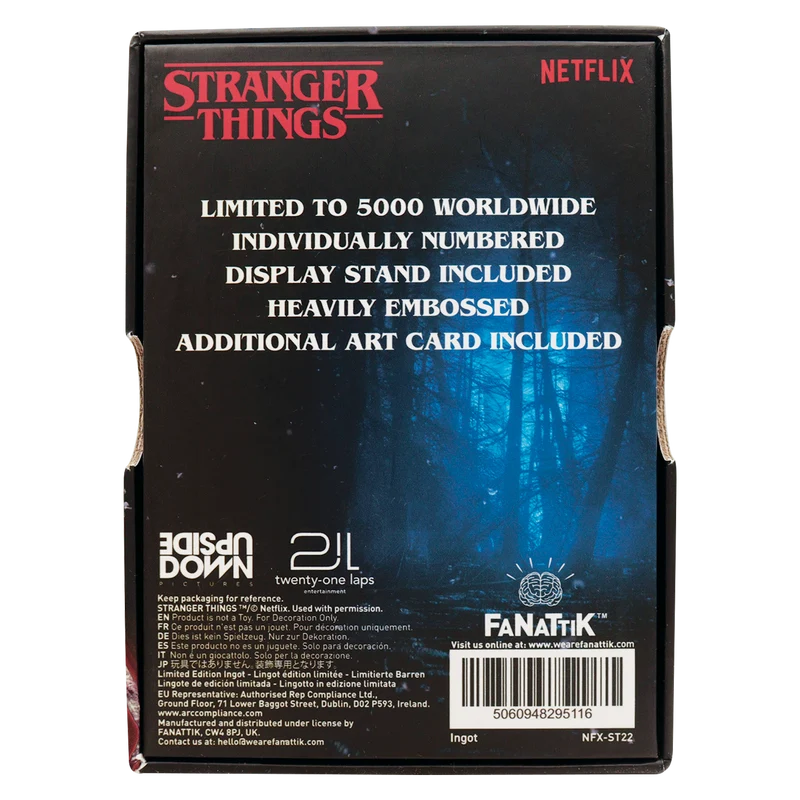 Fanattik Limited Edition Stranger Things Season 5 Vecna Lives Ingot