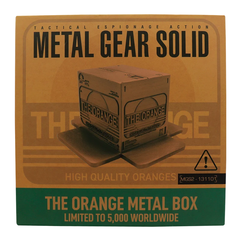Fanattik Limited Edition Metal Gear Solid 2 Replica Antique Gold Plated Cardboard Box
