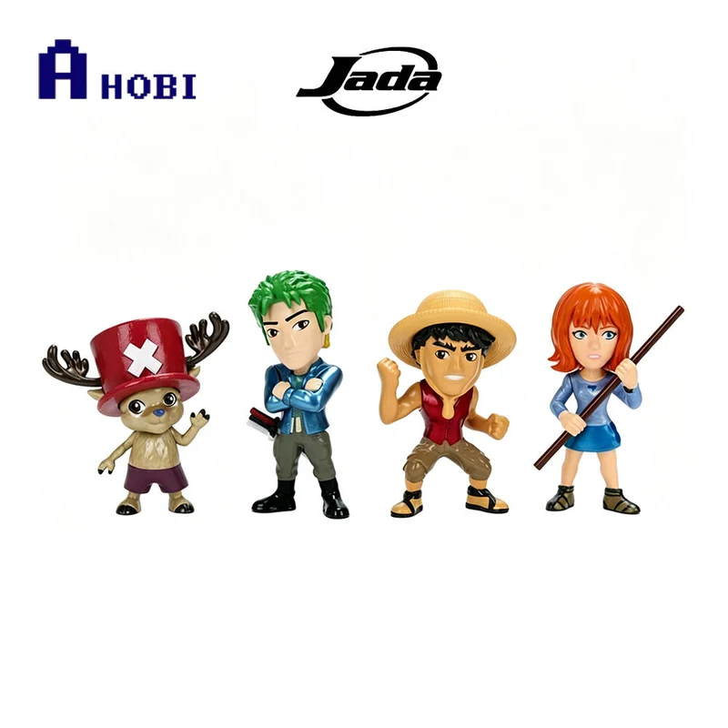 Jada One Piece Luffy Zoro Nami & Chopper Metalfigs 2.5" Diecast Figure 4-Pack