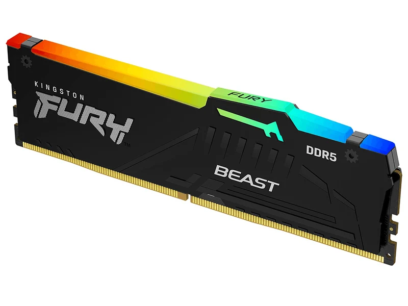Kingston FURY Beast DDR5 RGB16GB (2 X 8GB) 6000MT/s C36 Desktop RAM (Black)