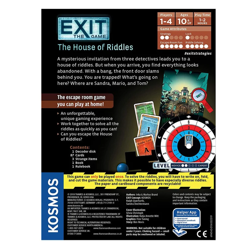Thames & Kosmos Exit the Game: The House of Riddles