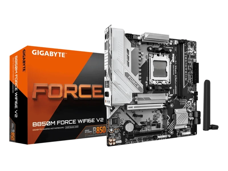 Gigabyte B850M Force WIFI6E V2 AM5 mATX Motherboard (B850M FORCE WF6E V2)