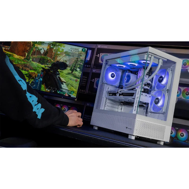 Thermaltake Horizon Xtreme V2 Snow Gaming Desktop PC (AMD 7800X3D / RTX 5080 / 32GB RAM)