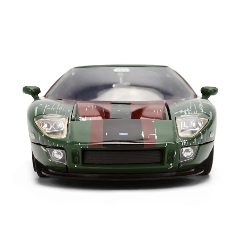 Jada 1:24 Scale Star Wars 2005 Ford GT With Boba Fett Figure Diecast Car Model