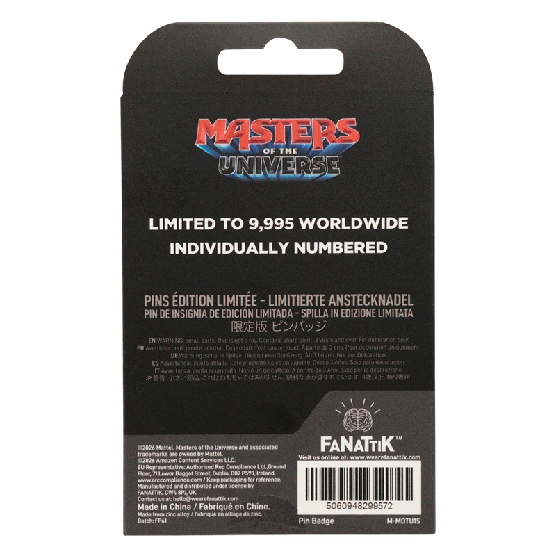 Fanattik - Masters of the Universe 2026 - Limited Edition He-Man Pin Badge