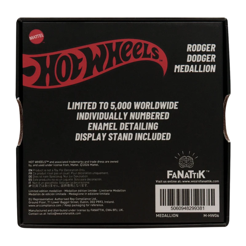 Fanattik - Hot Wheels - Limited Edition Rodger Dodger Medallion