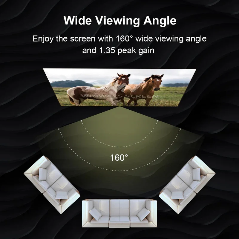 Winways UST Throw ALR 120'' Fixed Frame Fresnel Screen