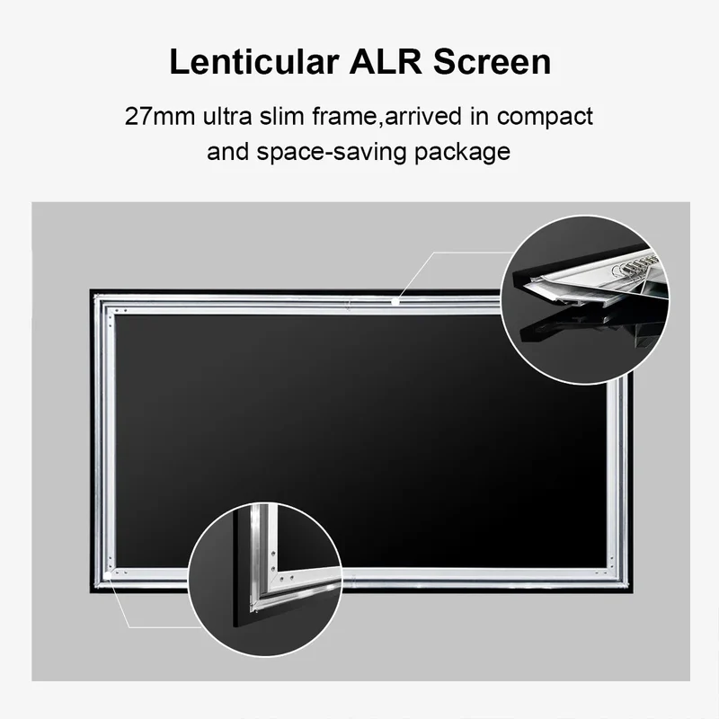 Winways UST Throw ALR Fixed Frame Lenticular Screen