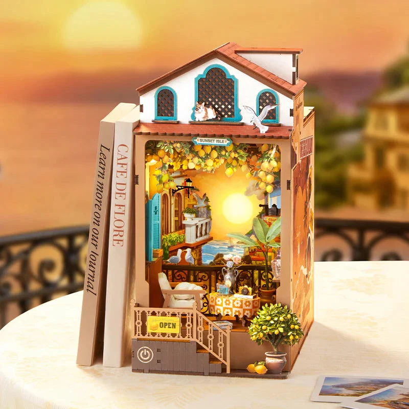 Robotime DIY Bookends Kit Suanset Isle