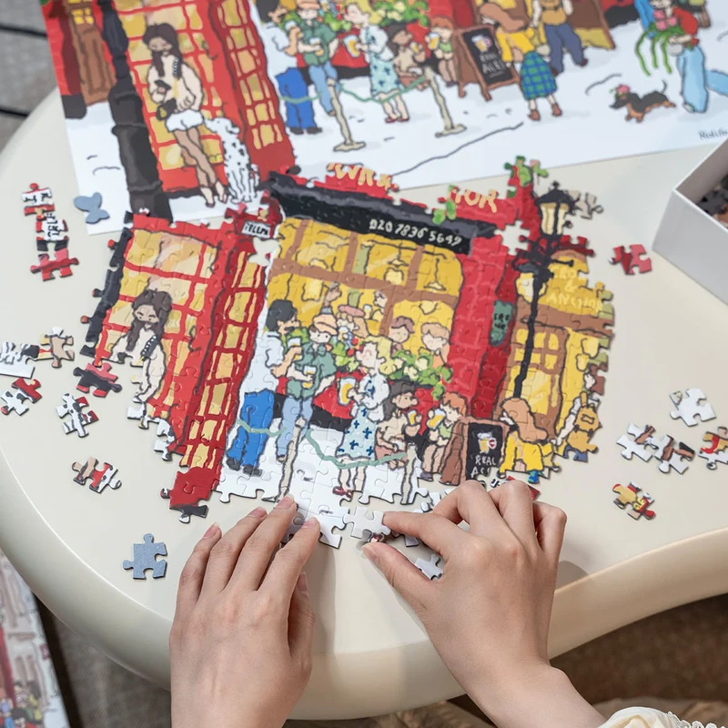 Robotime 1000-Pieces Welcome to Covent Garden Puzzle