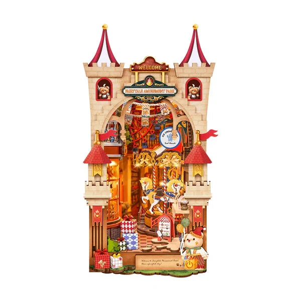Robotime DIY Bookends Kit Fairytale Amusement Park