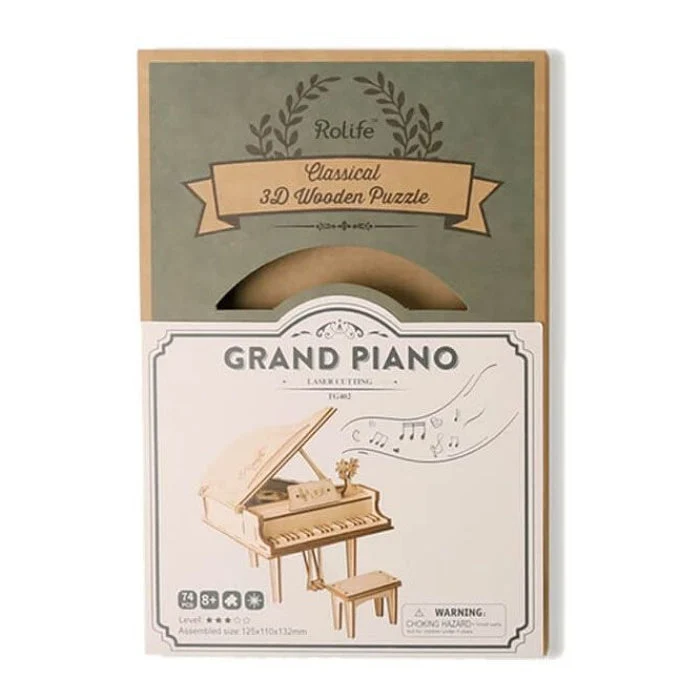 Robotime Classical 3D Wooden Grand Piano