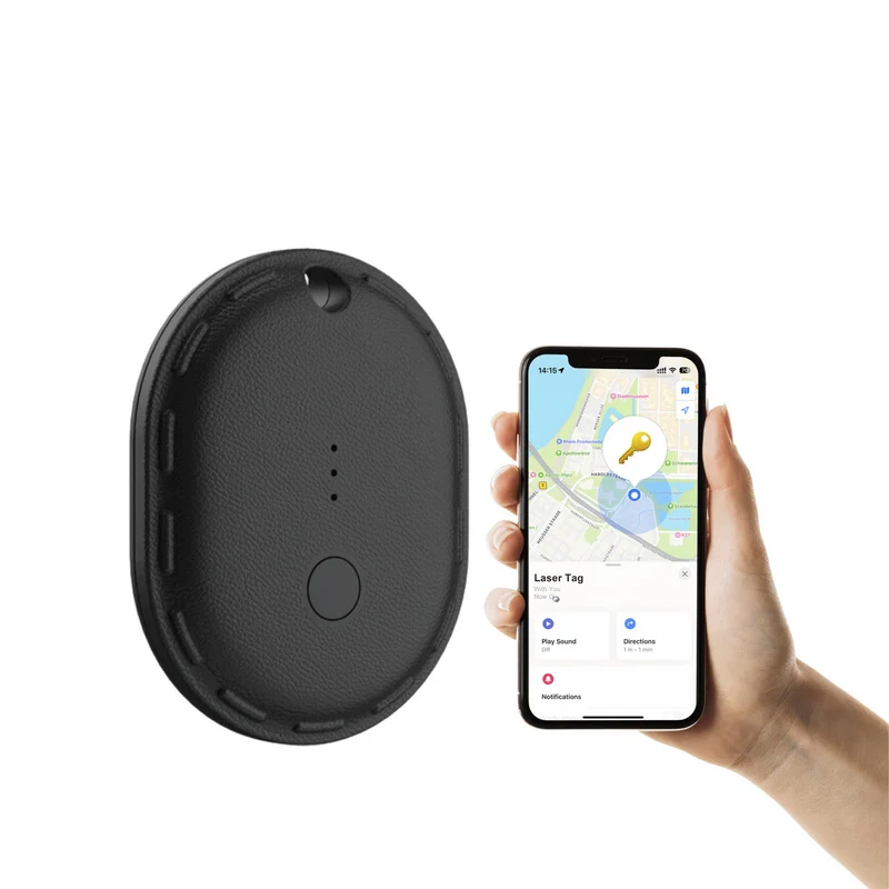 Laser Smart Tag – Compatible with Apple Find My (Black)