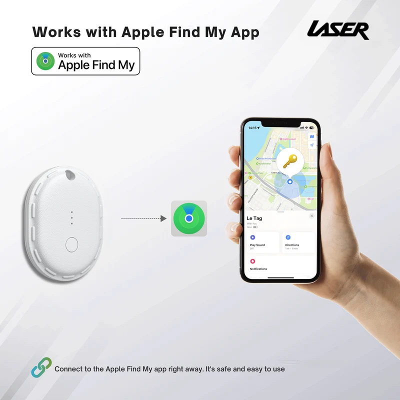 Laser Mini Smart Tag (White)