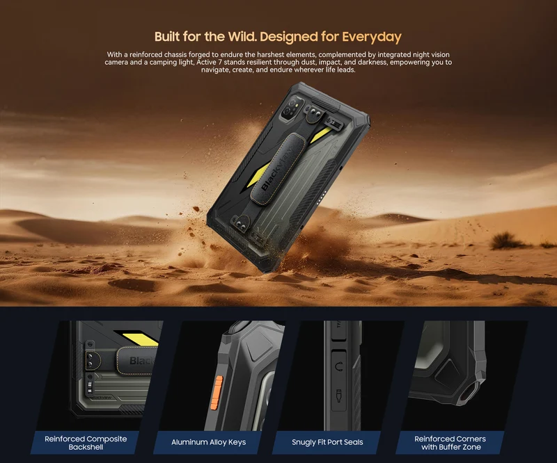 Blackview Rugged Active 7 - 11" Android Tablet 128GB - (Black)