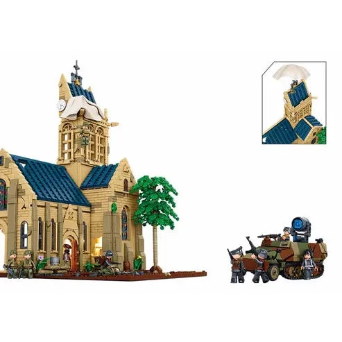 Sluban 2287pc Battle of Sainte Mere Eglise