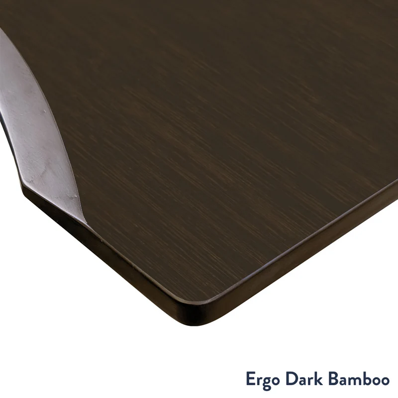 Desky Dual Ergo Edge Sit Stand Desk 180cm Black Desktop and Space Grey Frame