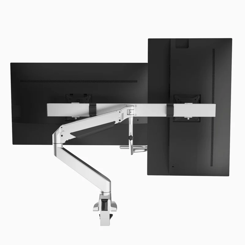 Desky Dual Bar Monitor Arm - White