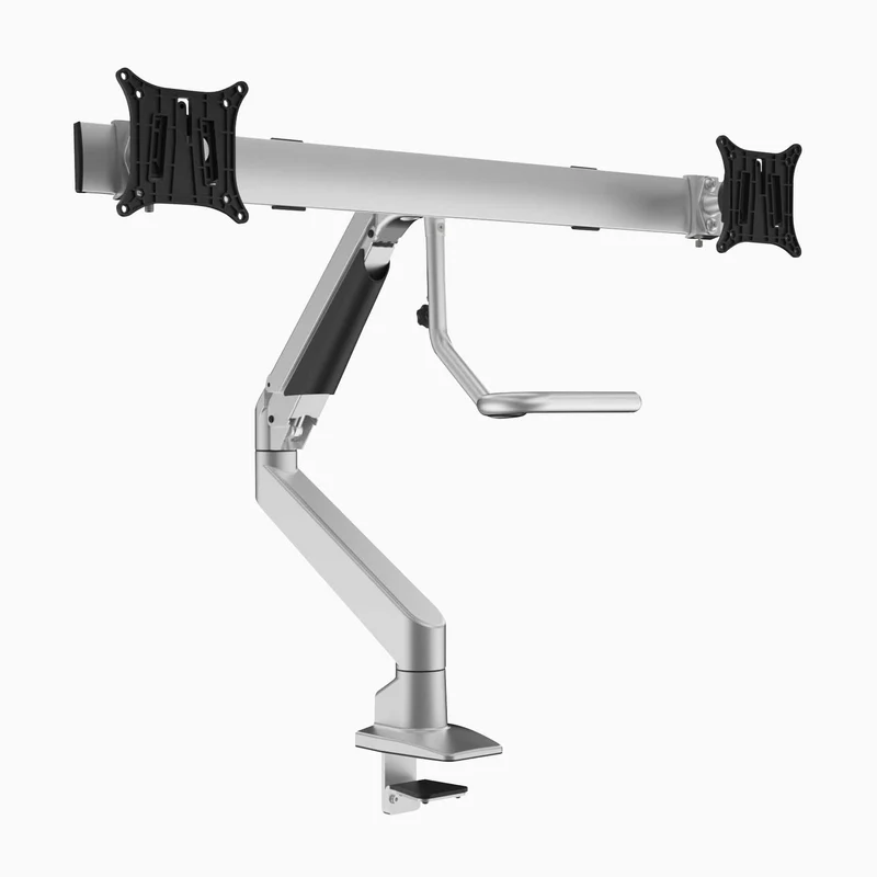 Desky Dual Bar Monitor Arm - White