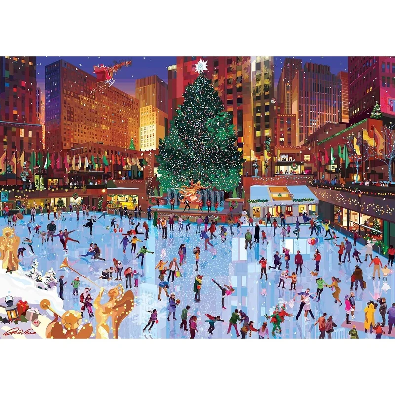 Ravensburger 1000-Pieces Rockefeller Center Joy Puzzle