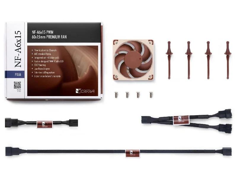 Noctua 60mm 3500 RPM 4-PIN PWM Fan (NF-A6X15-PWM)